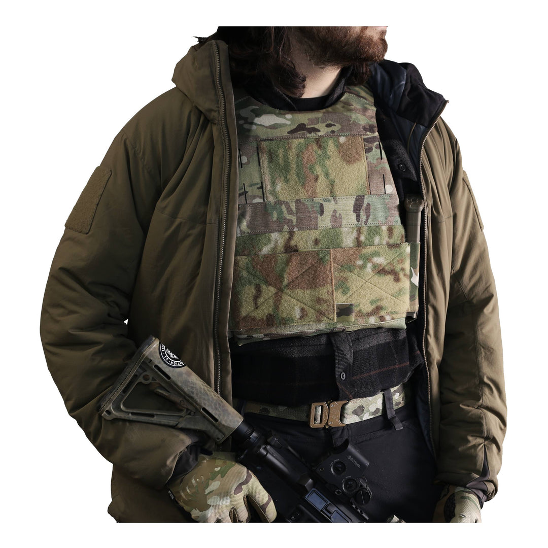 Ferro Concepts THE SLICKSTER BASE Plate Carrier w/ No Cummerbund (Color:  Coyote Brown / Large), Tactical Gear/Apparel, Body Armor & Vests -   Airsoft Superstore