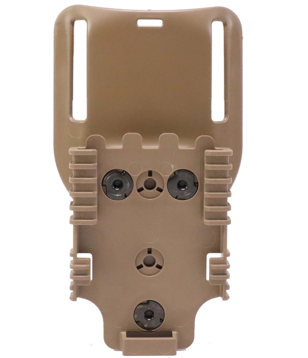 Safariland Quick Locking System Kit 1 Male (QLS 19), 1 Female (QLS22) &  2.25 Mid-Ride Universal Belt Loop (6070UBL-55) Bundle - FDE 