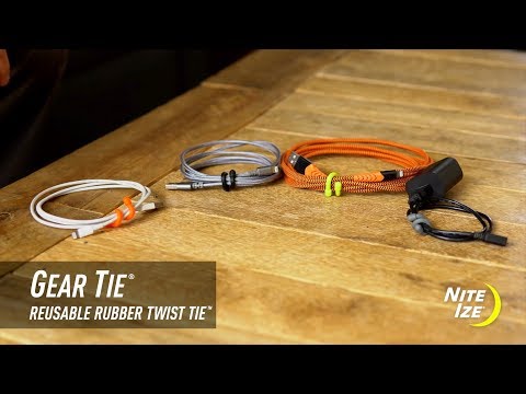 Nite Ize Gear Tie Reusable 6" Twist Tie - 2 Pack