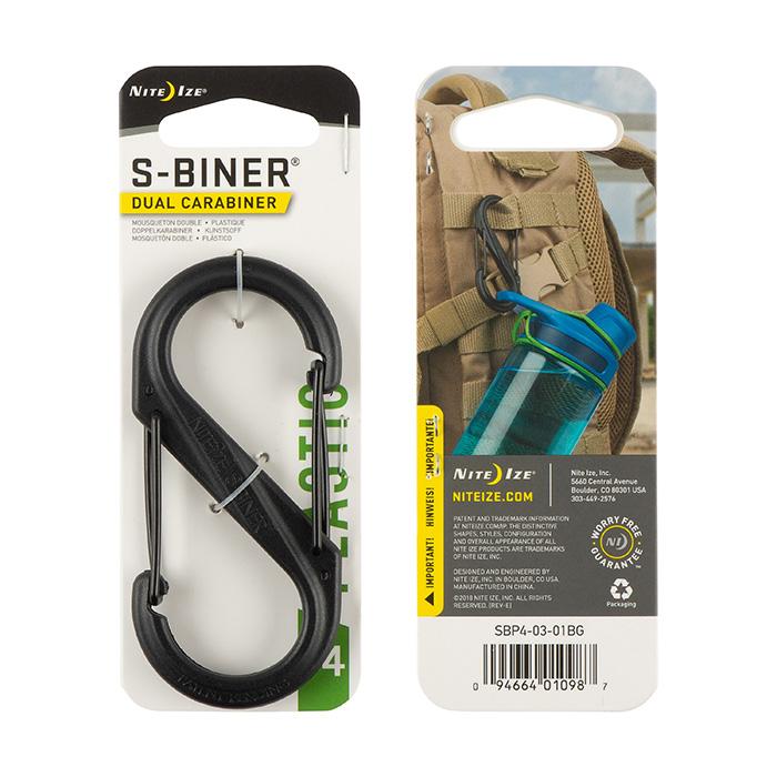 Supplies - EDC - Keychains - Nite Ize S-Biner Dual Carabiner Plastic, Size #4