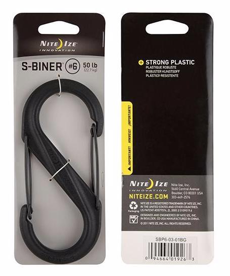 Nite Ize S-Biner Dual Carabiner Plastic, Size #6