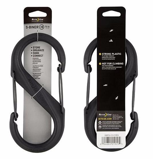 Supplies - EDC - Keychains - Nite Ize S-Biner Dual Carabiner Plastic, Size #8