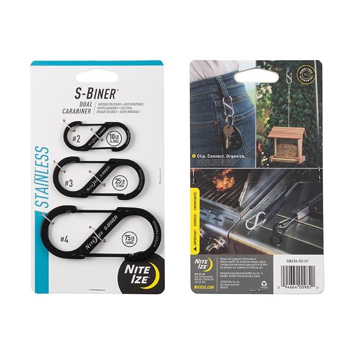 Nite Ize S-Biner Stainless Steel Combo 3-Pack