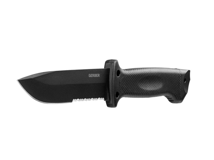 Supplies - EDC - Knives - Gerber LMF II Infantry Fixed 4.84" Combo Blade Knife, Black