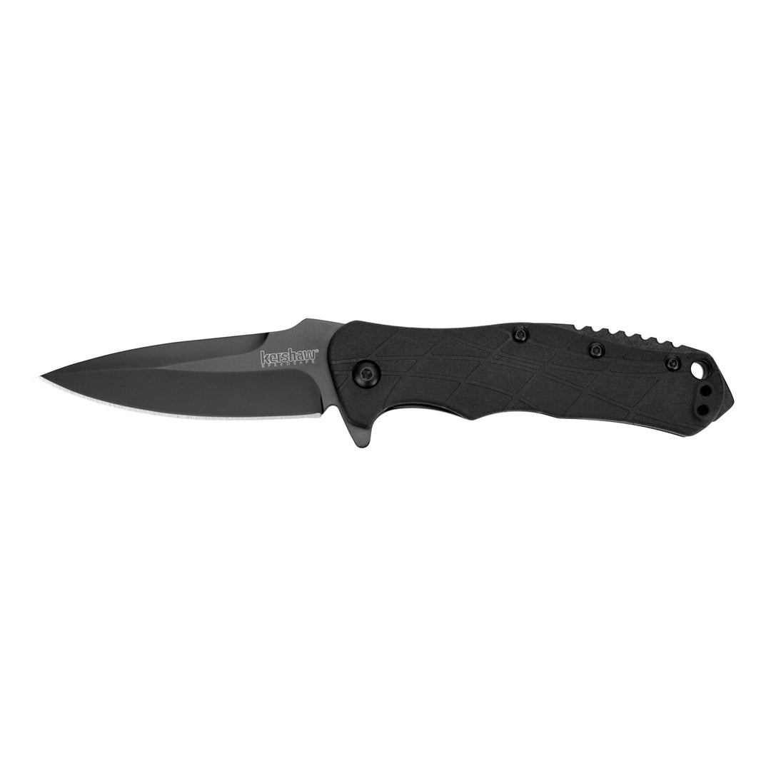 Supplies - EDC - Knives - Kershaw RJ Tactical Folding Drop Point Plain Edge Black