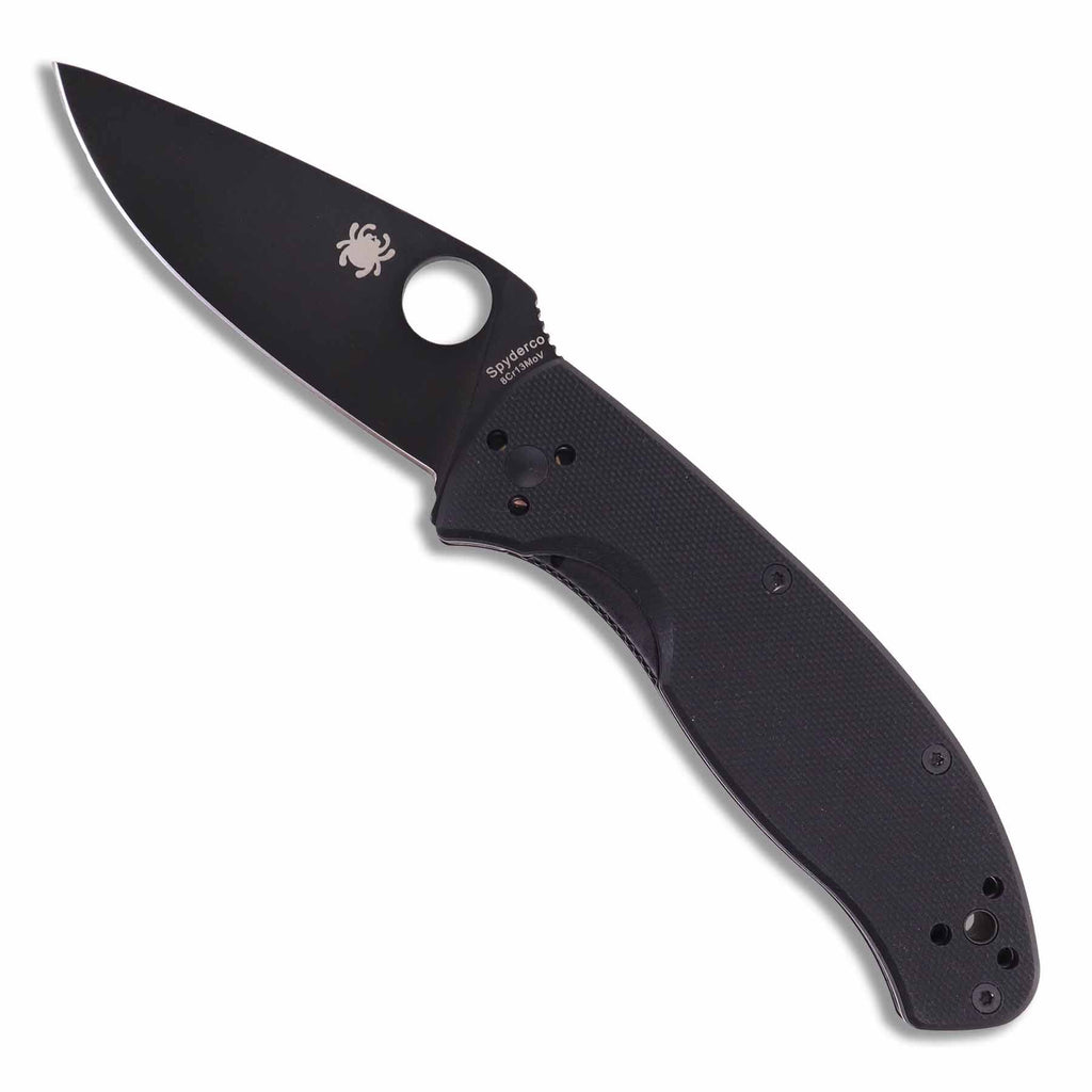 Spyderco Tenacious™ G10  Folding Knife - Plain Edge, Black
