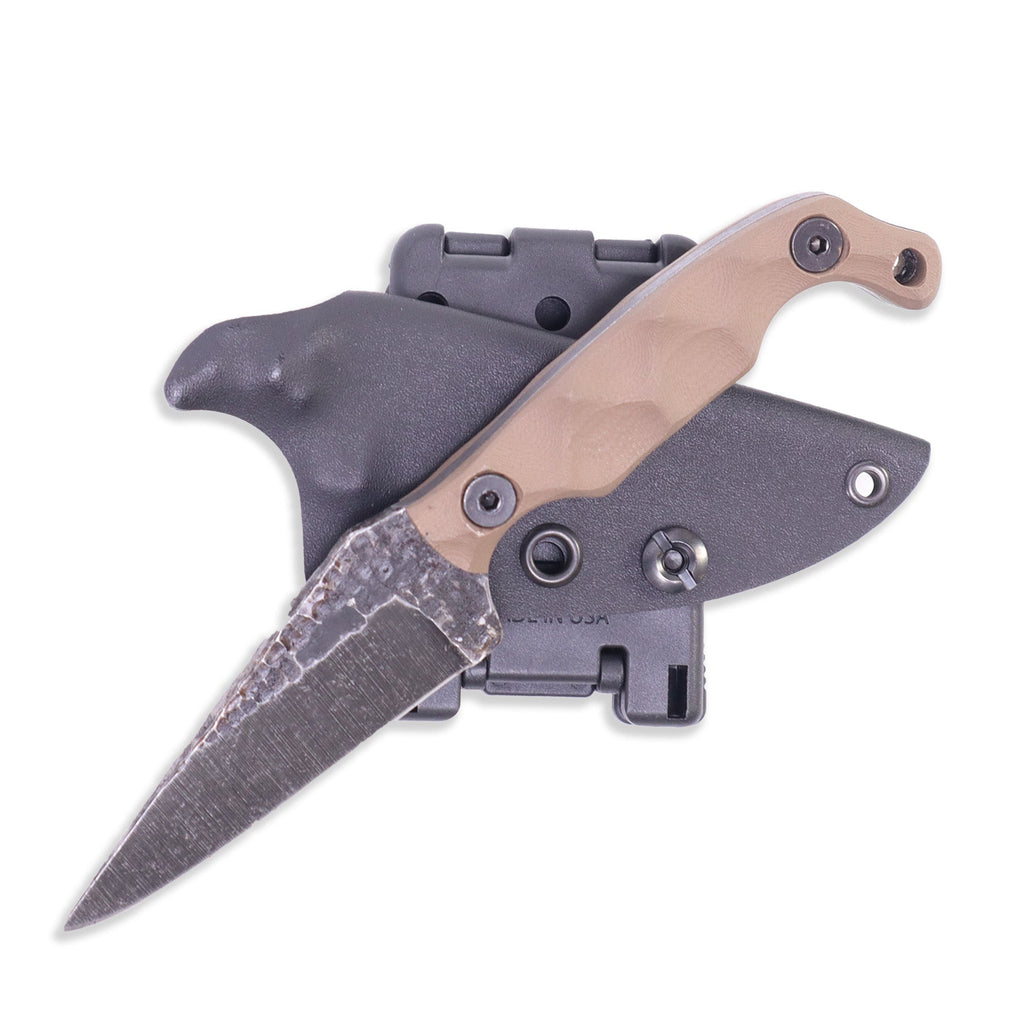 Stroup Knives Mini Fixed Blade Knife - FDE