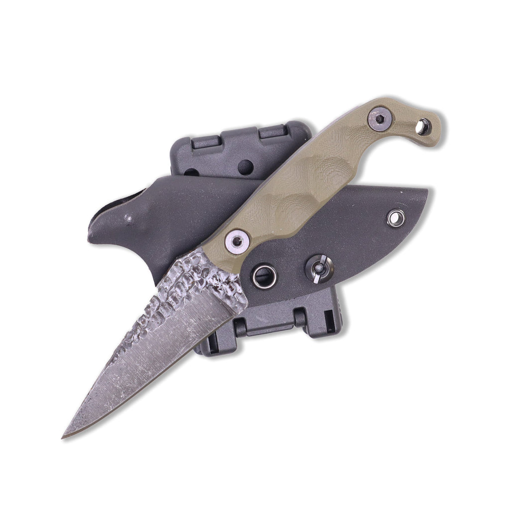 Stroup Knives Mini Fixed Blade Knife - OD Green
