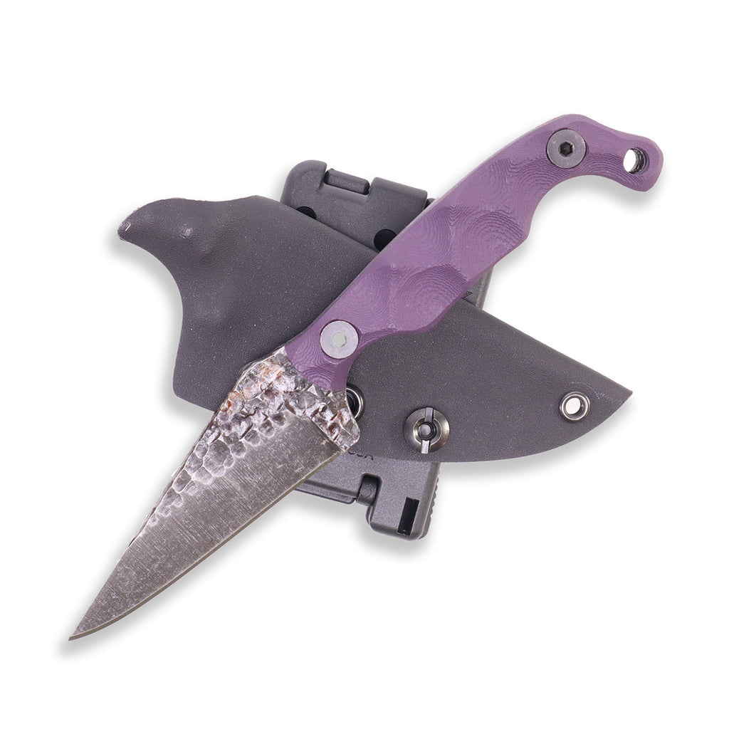 Stroup Knives Mini Fixed Blade Knife - Purple