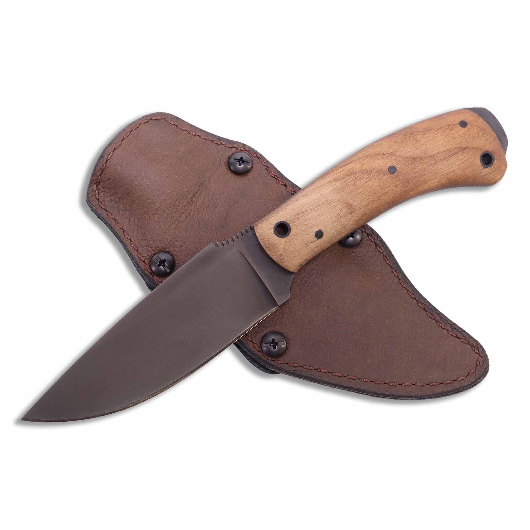 Winkler Knives WK – Knife Maple - Operator Walnut Belt Sculpted
