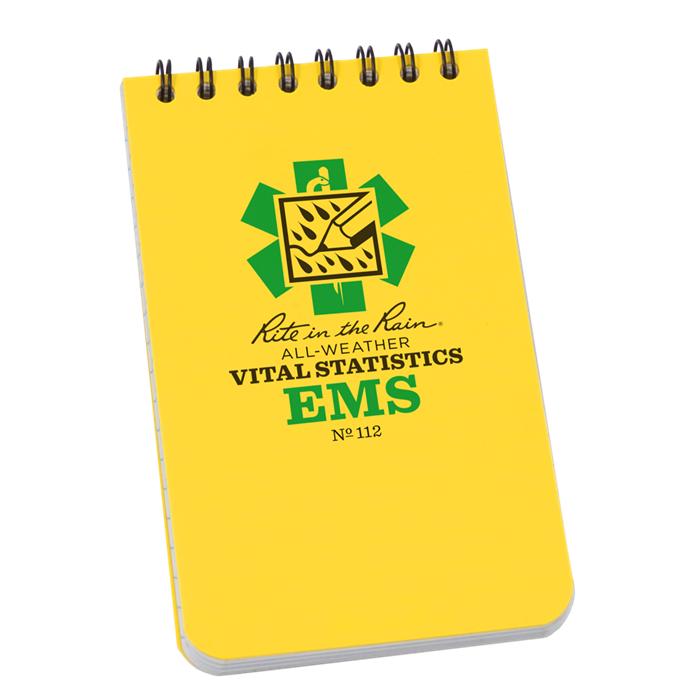 Supplies - EDC - Notebooks - Rite In The Rain 112 EMS Vitals Top-Spiral Notebook