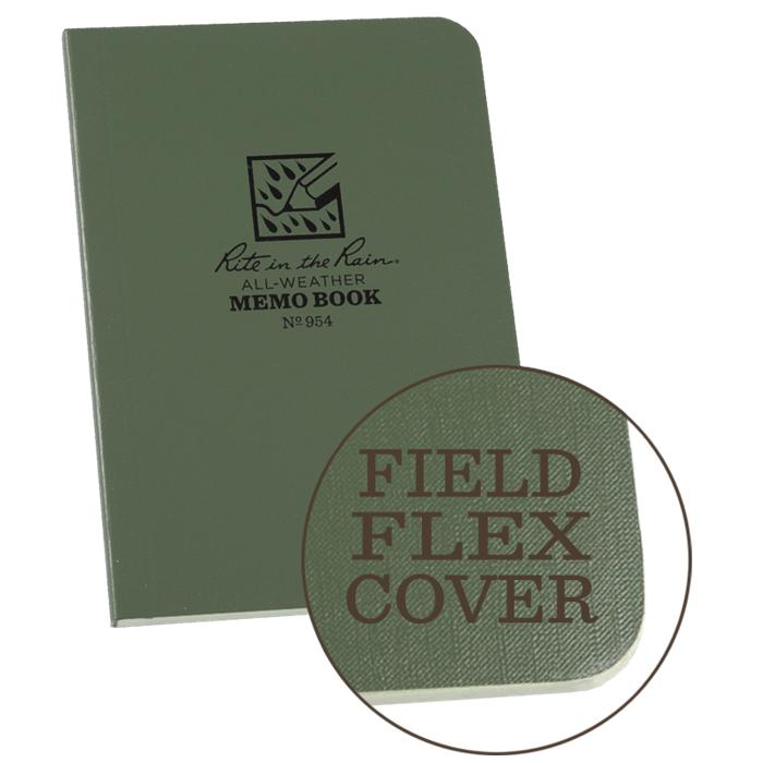 Supplies - EDC - Notebooks - Rite In The Rain 954 Field-Flex 3.5x5" Memo Book - Green