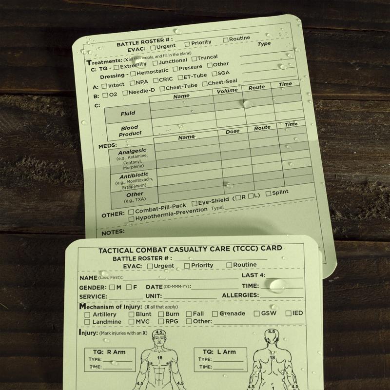 Tcrc Card Rite in the Rain MIST991 Tactical Combat Cards - TCCC/MIST – Offbase ...