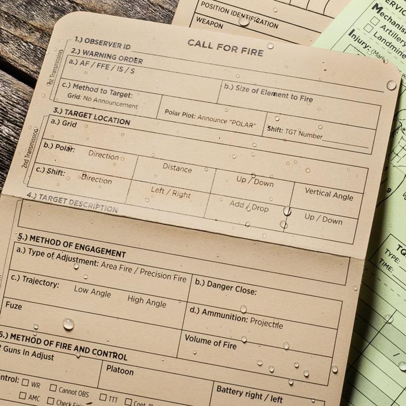 Rite in the Rain Tactical Combat Cards Call For Fire Offbase Supply Co.