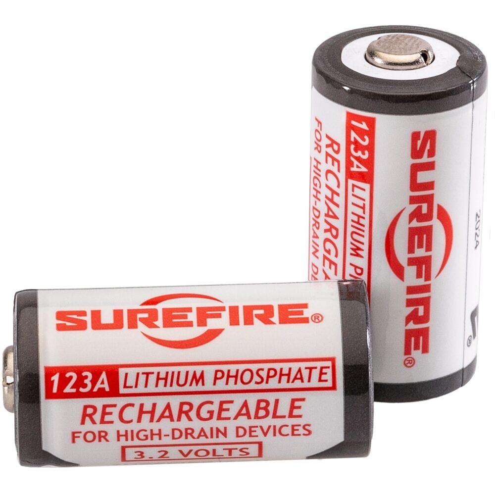 Supplies - Electronics - Batteries - Surefire SFLFP123 Rechargeable 123A Lithium Batteries - 2 PACK