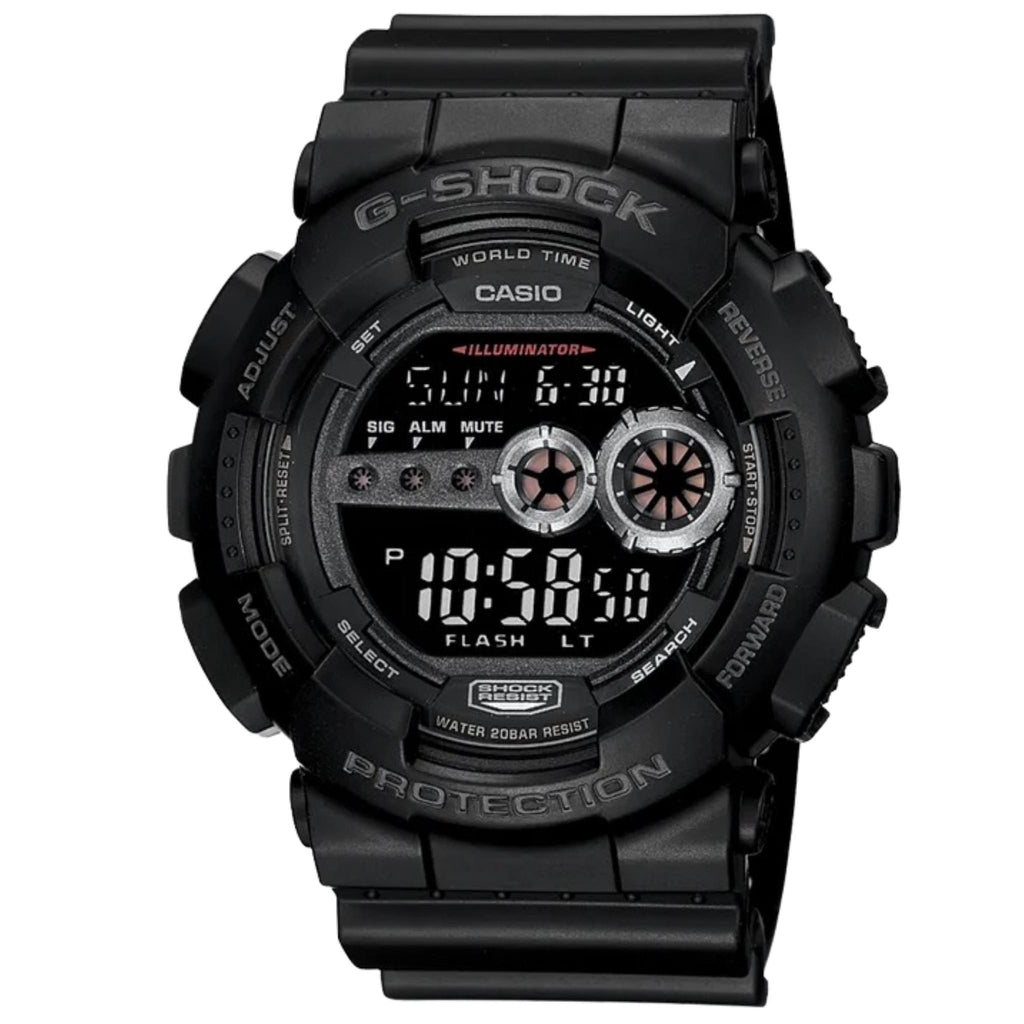 Casio G-Shock GD100-1B Digital Watch - Black