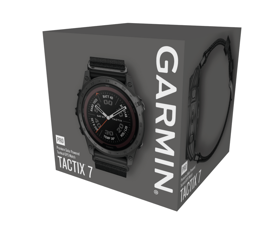  Garmin tactix 7, Pro Ballistics Edition, Ruggedly Built Tactical  GPS Watch with Solar Charging Capabilities, Applied Ballistics and Nylon  Band,Black : Electronics