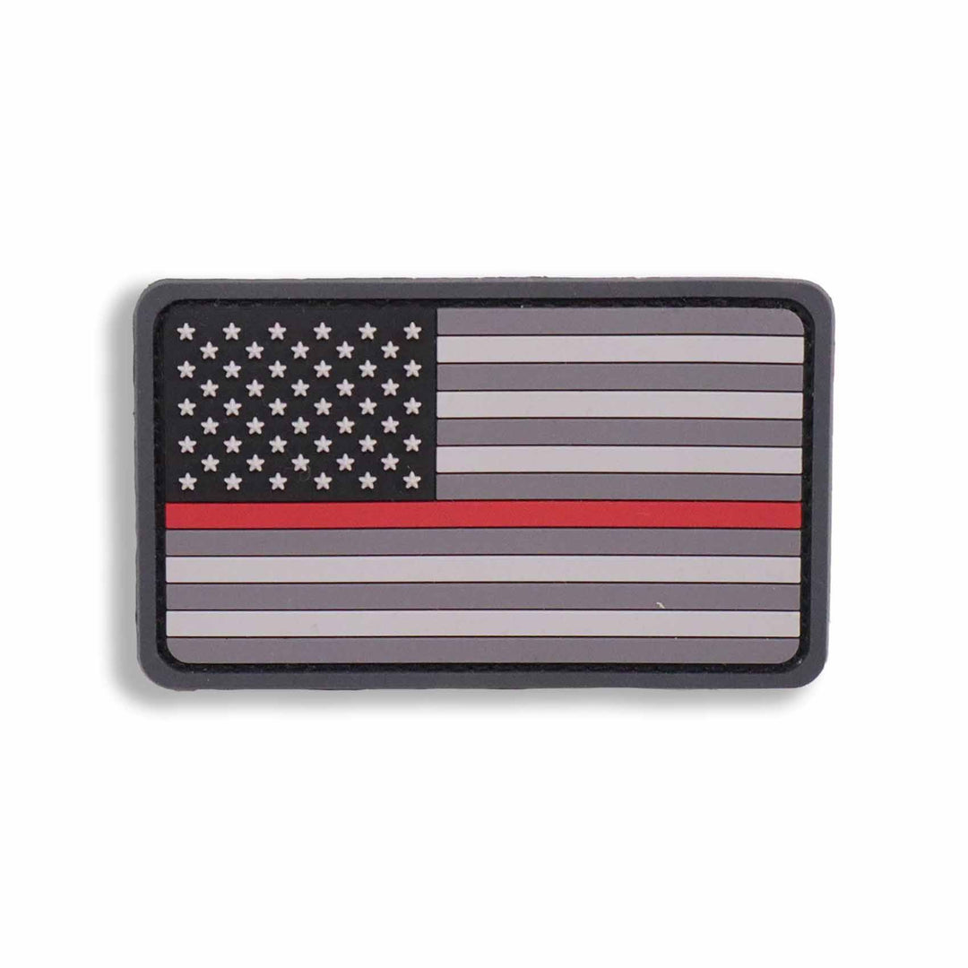 Supplies - Identification - Morale Patches - Mil-Spec Monkey PVC Thin Red Line US Flag