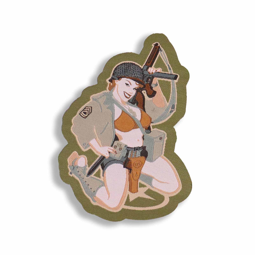 Supplies - Identification - Morale Patches - Mil-Spec Monkey Thompson Girl Pinup Morale Patch