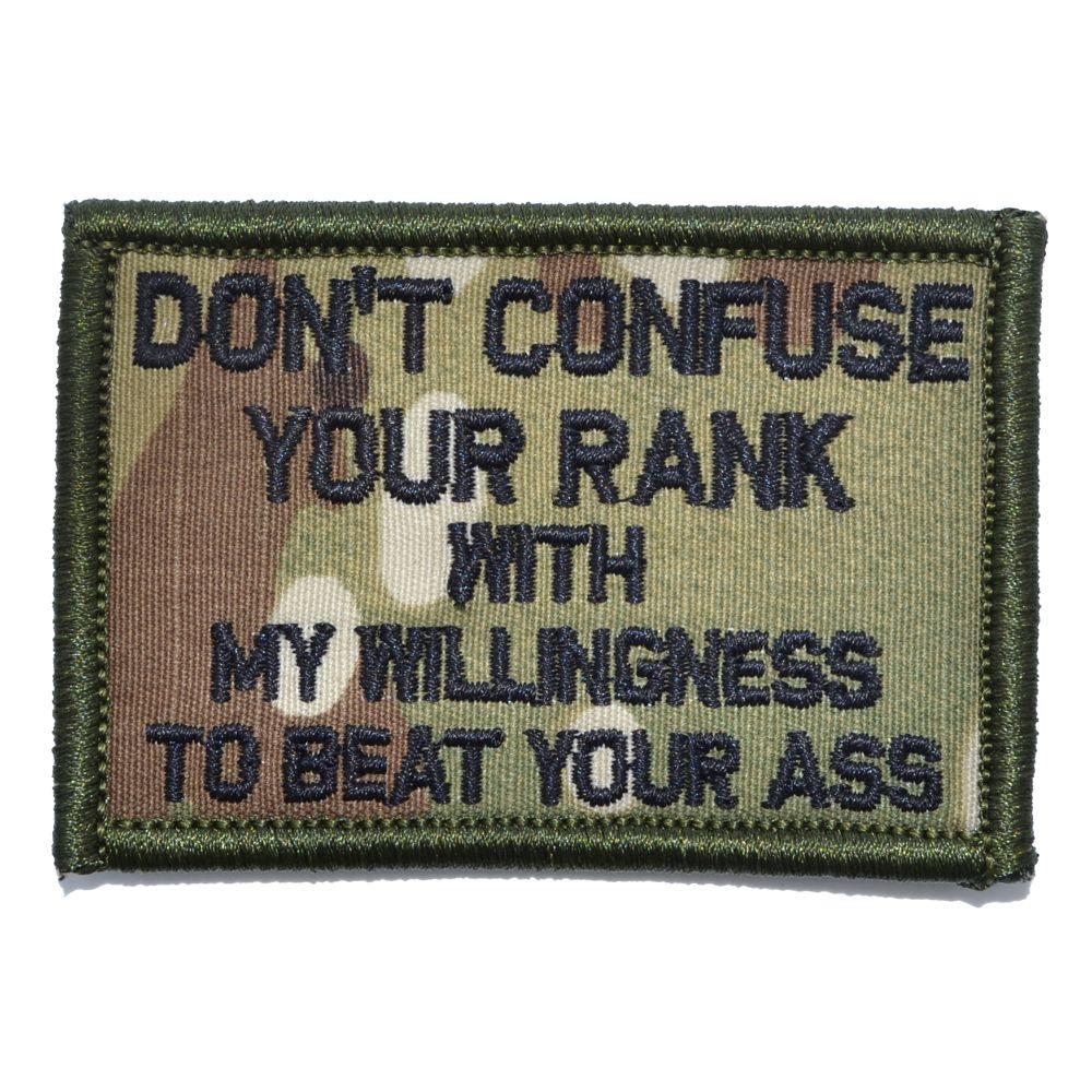 Supplies - Identification - Morale Patches - Offbase Don't Confuse Your Rank Patch