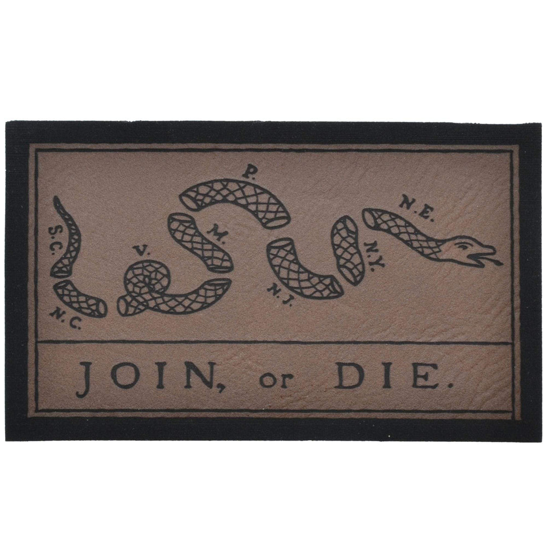 Supplies - Identification - Morale Patches - Offbase Join Or Die Snake Leather Flag Patch
