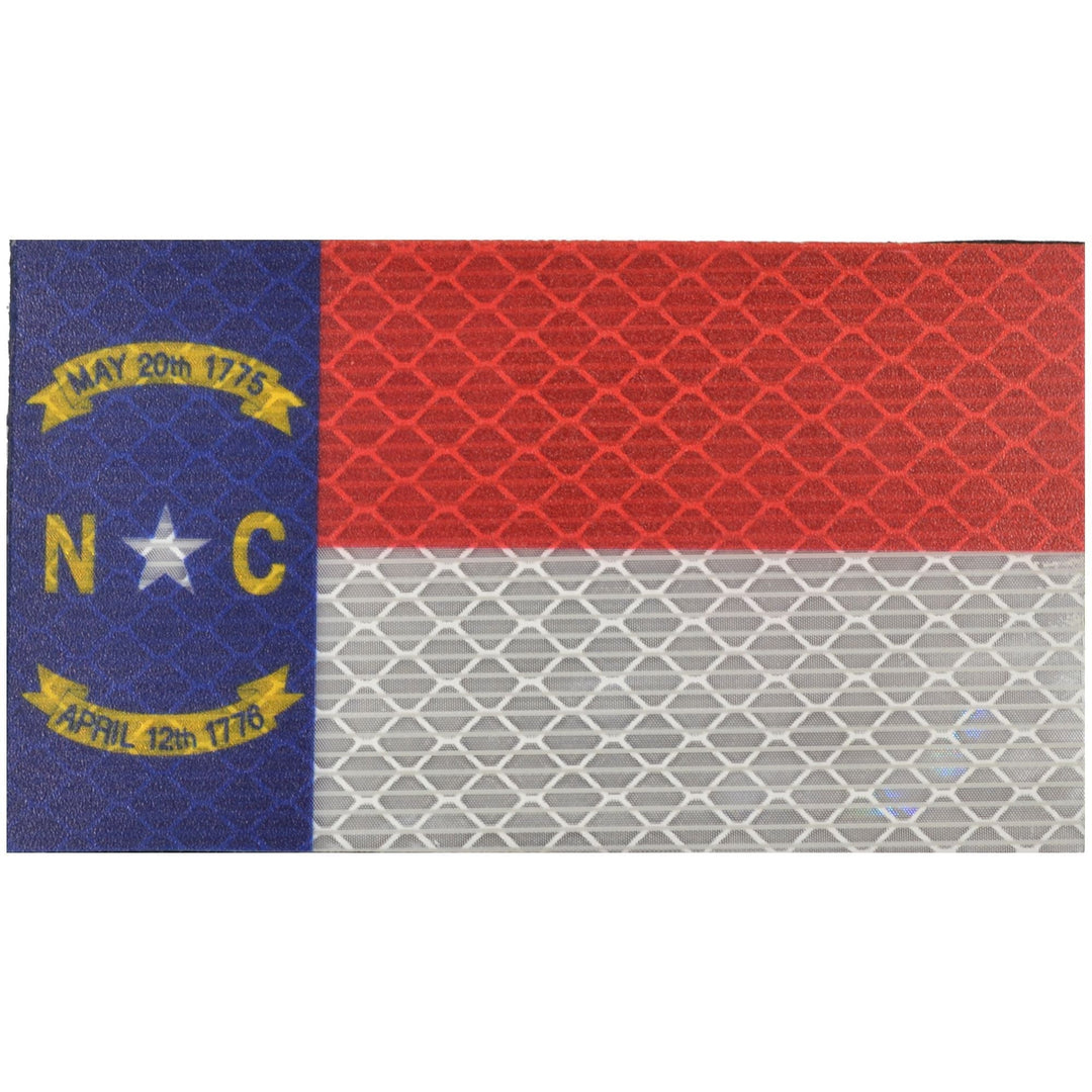 Supplies - Identification - Morale Patches - Offbase North Caroline NC State Reflective Flag Patch