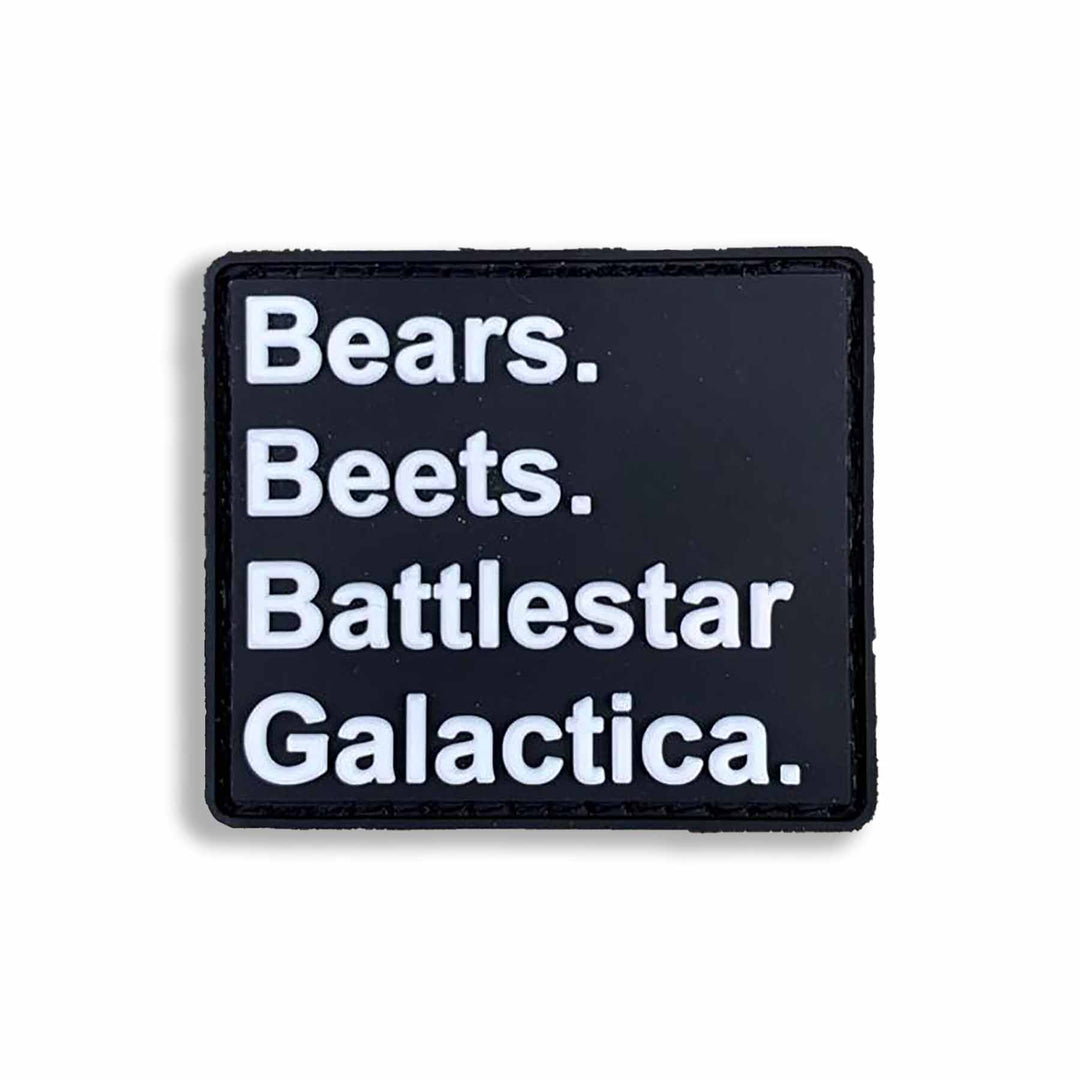Supplies - Identification - Morale Patches - Violent Little Bears Beets Battlestar Galactica PVC Morale Patch