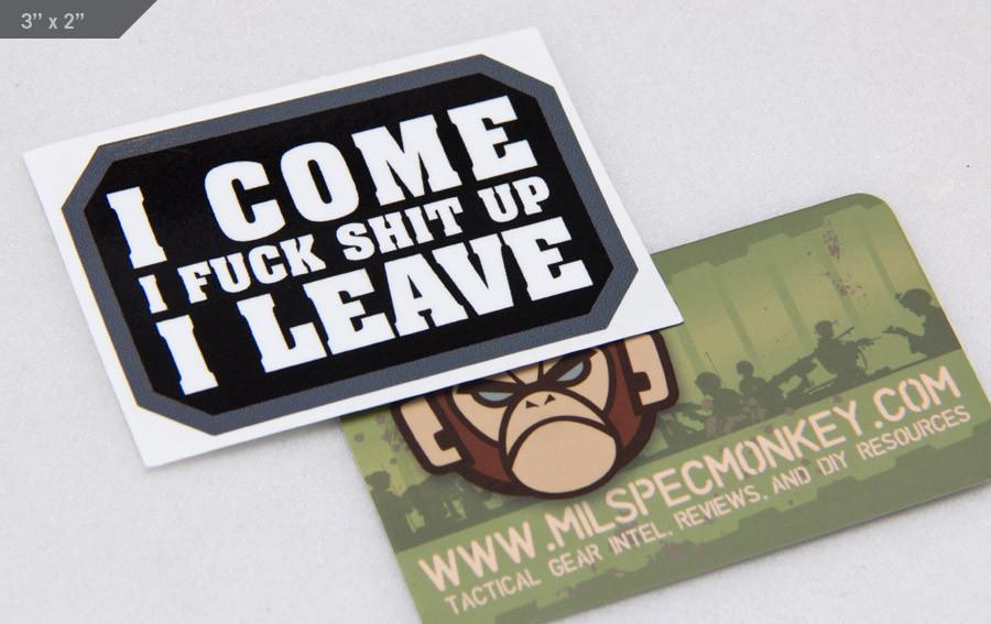Supplies - Identification - Stickers - Mil-Spec Monkey I Come Decal Sticker