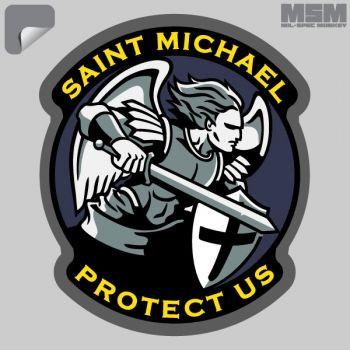 Mil-Spec Monkey Saint Michael Modern Decal Sticker