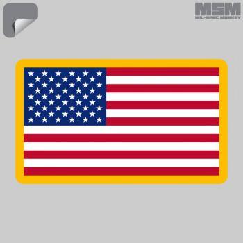 Supplies - Identification - Stickers - Mil-Spec Monkey US Flag (Forward) Decal Sticker