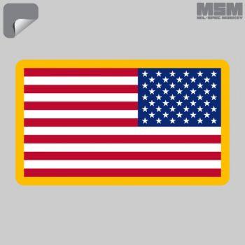 Supplies - Identification - Stickers - Mil-Spec Monkey US Flag (Reverse) Decal Sticker