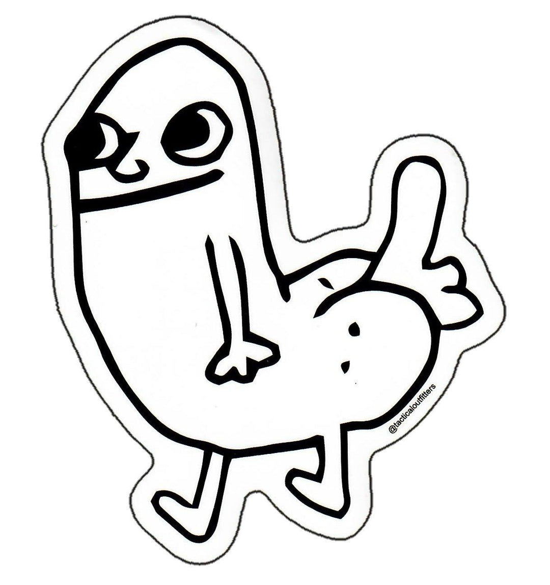 Supplies - Identification - Stickers - Tactical Outfitters Dickbutt Sticker