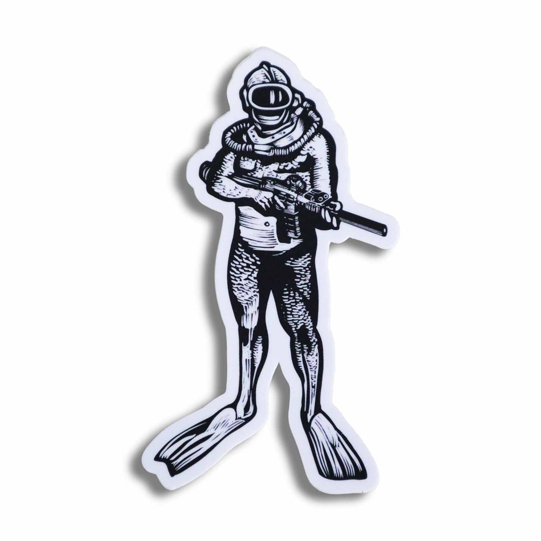 Supplies - Identification - Stickers - Thirty Seconds Out Frogman Sticker