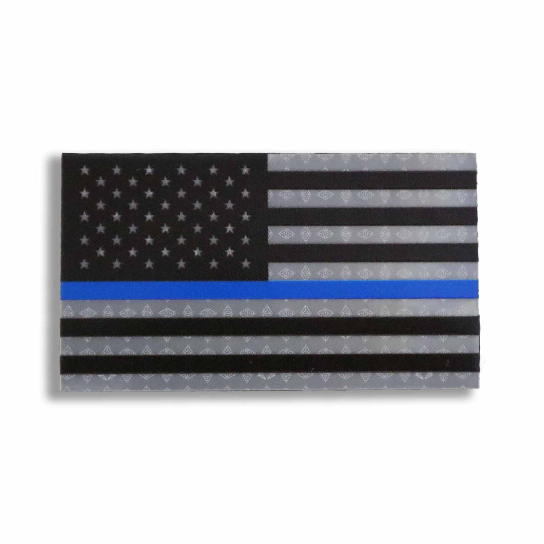Supplies - Identification - Uniform Patches - IR.Tools™ GARRISON Infrared IR Forward Thin Blue Line American US Flag Patch