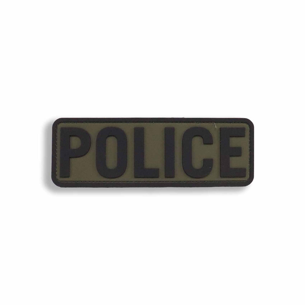 Supplies - Identification - Uniform Patches - Mil-Spec Monkey POLICE Placard 6x2" PVC Plate Carrier Patch