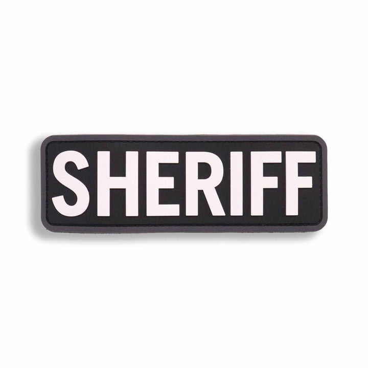 Supplies - Identification - Uniform Patches - Mil-Spec Monkey SHERIFF Placard 6x2" PVC Plate Carrier Patch
