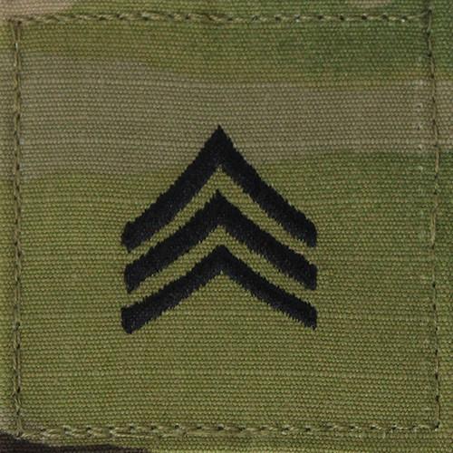 Vanguard Army Chest Rank Patches w/ Velcro - Enlisted (OCP)