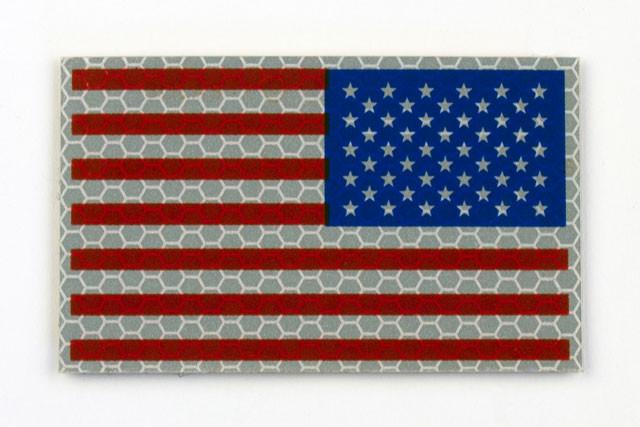 Full Color Infrared U.S. Flag Patch - Reverse