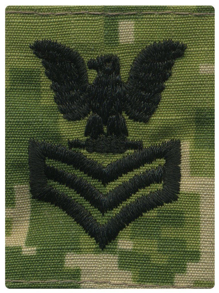 Supplies - Identification - Uniform Patches - USGI US Navy Chest Rank Slide Tabs - Enlisted (NWU Type III)
