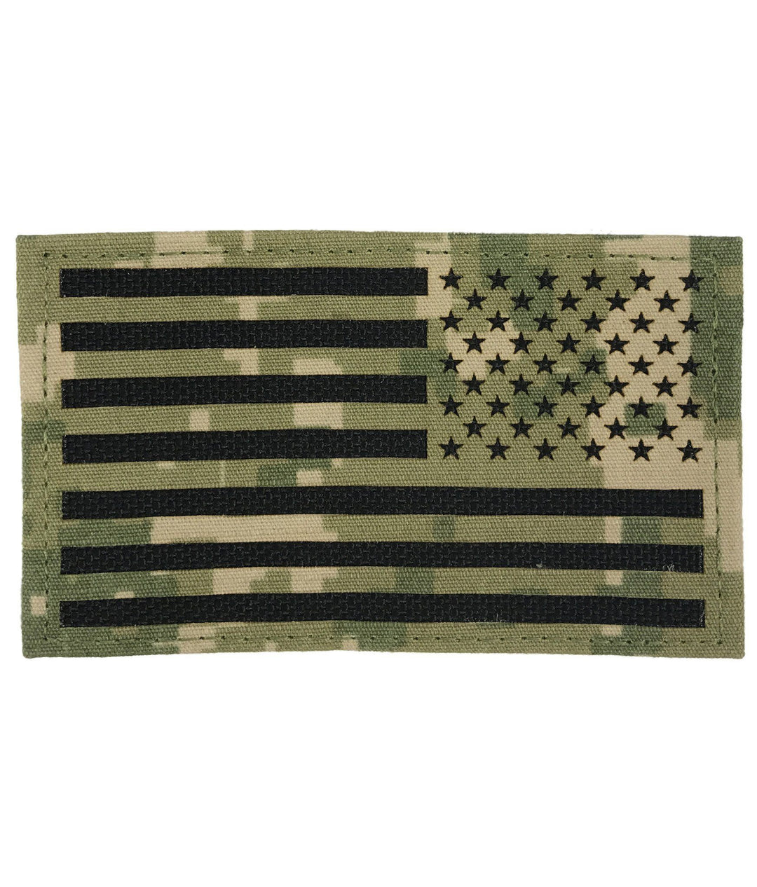 Supplies - Identification - Uniform Patches - USGI US Navy Reverse American Flag Laser Cut Patch - NWU Type III