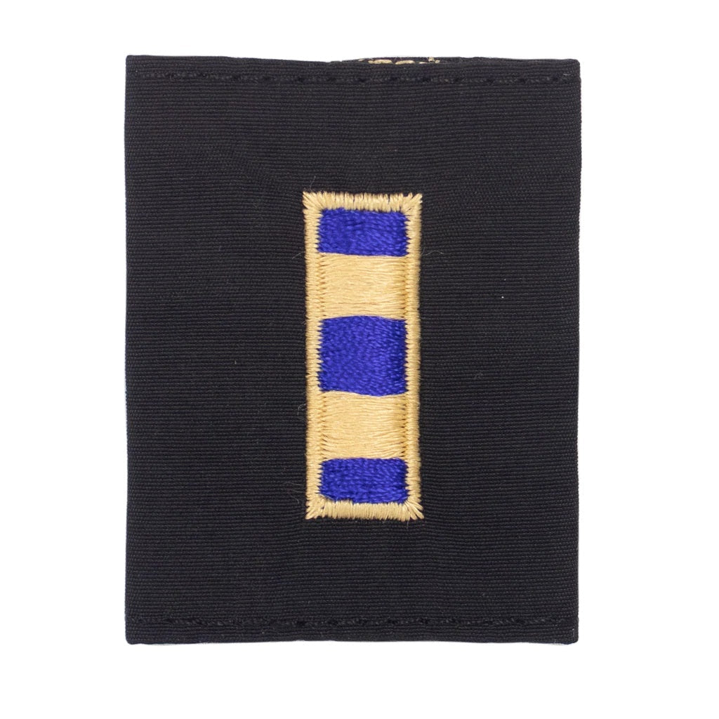 Supplies - Identification - Uniform Patches - Vanguard US Navy Cold Weather Parka Tab - Warrant Officer (Black)