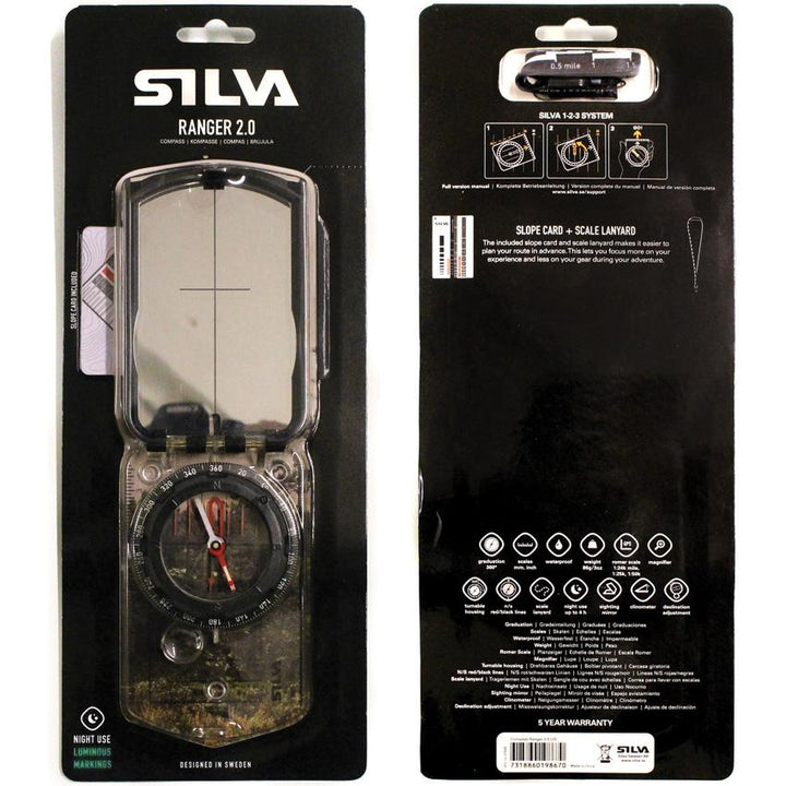 Supplies - Land Navigation - Compass - Silva Ranger 2.0 Advanced Mirror Sighting Compass
