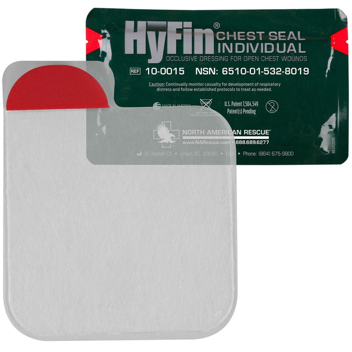 Supplies - Medical - Bandages - North American Rescue HyFin Individual Occlusive Chest Seal