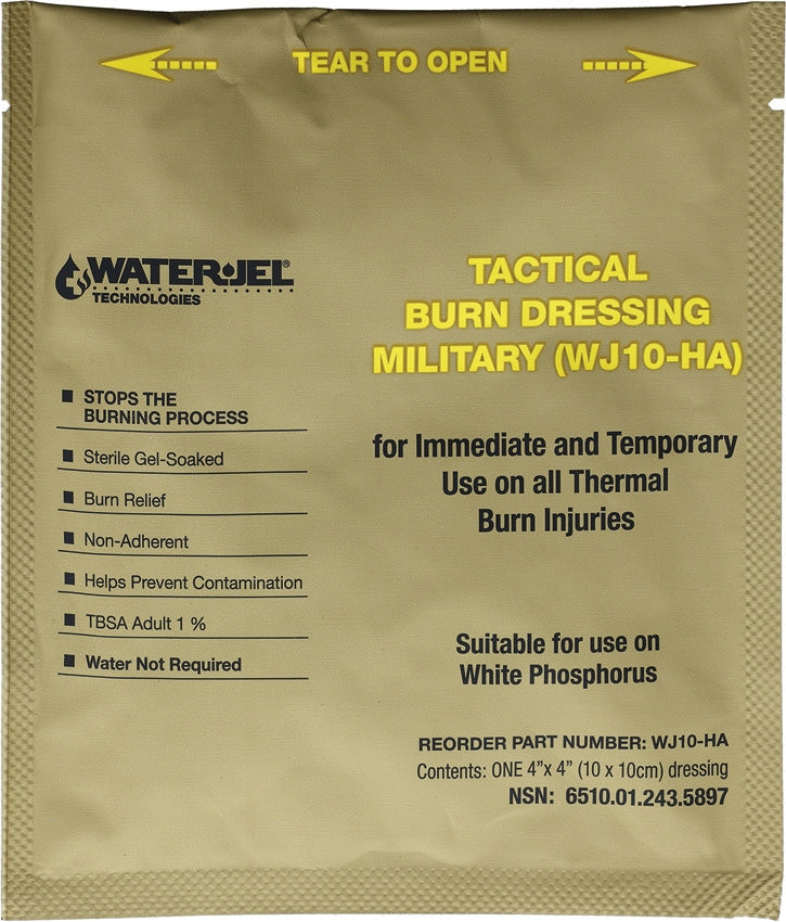Supplies - Medical - Bandages - Water-Jel® Military Tactical Burn Dressing 4" X 4"