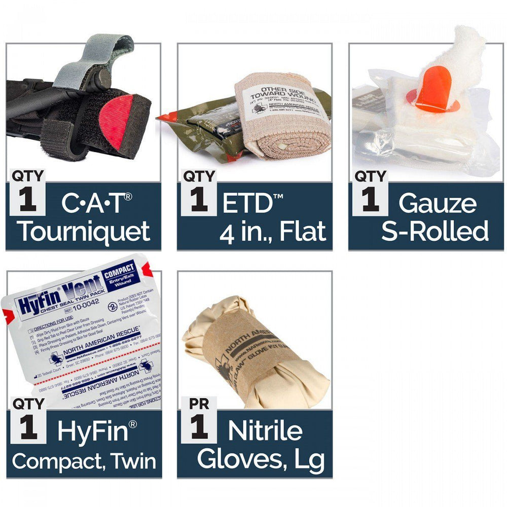 Supplies - Medical - First Aid Kits - North American Rescue M-FAK Mini First Aid Kit