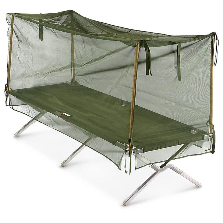 Supplies - Outdoor - Shelter - USGI Insect Bar Mosquito Net, Cot Type - 7'x5' (SURPLUS)