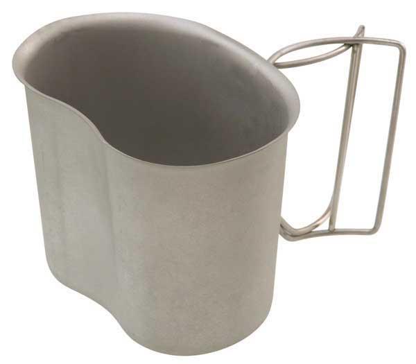 Supplies - Provisions - Drinking Tools - USGI 1QT Stainless Steel Canteen Cup