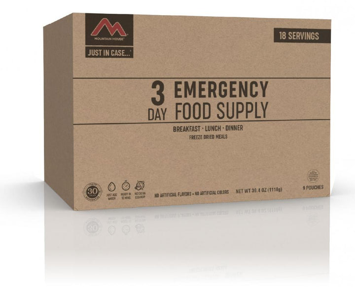 Supplies - Provisions - Food - Mountain House Just In Case...®3-Day Emergency Food Supply Kit