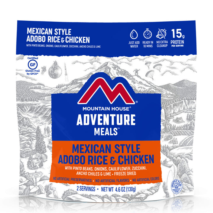 Supplies - Provisions - Food - Mountain House Mexican Adobo Rice & Chicken 2-Serving Pouch