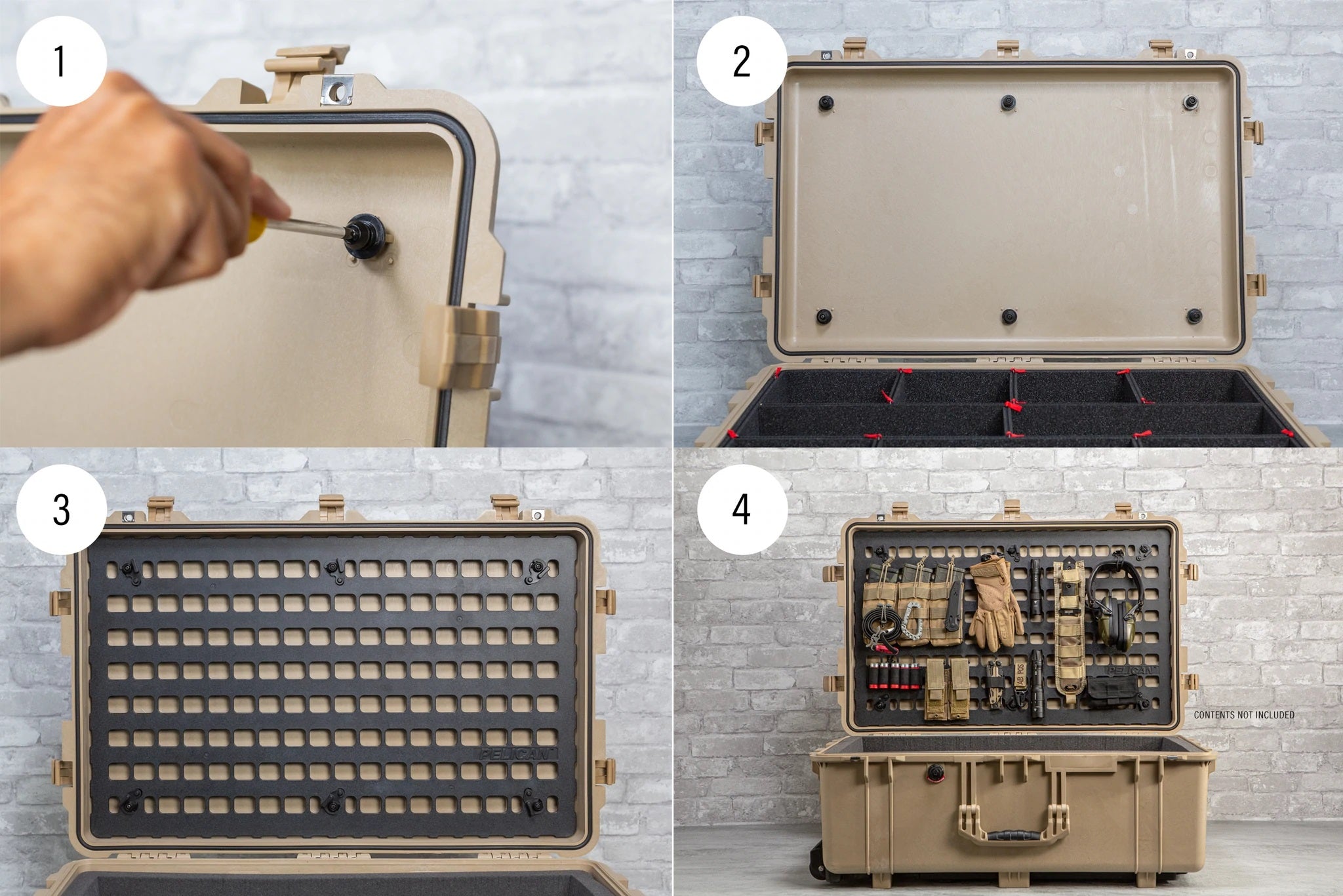 Pelican 1650MP EZ Click™ MOLLE Panel for 1650 – Offbase